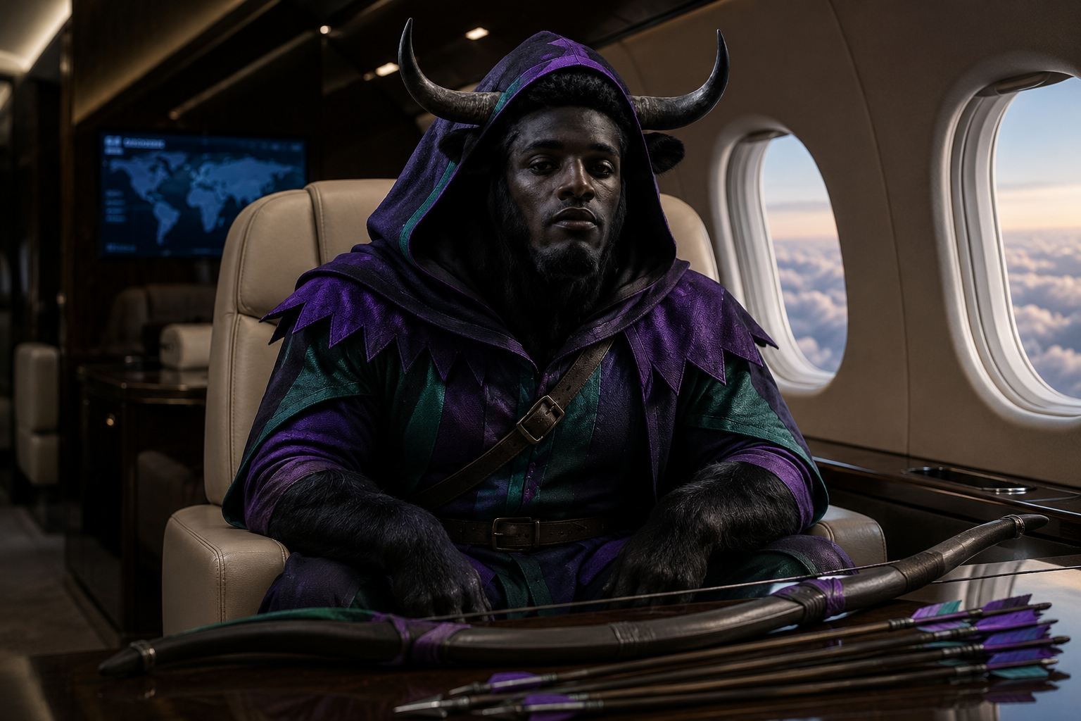HOODBULL flying on a private jet after the bull run